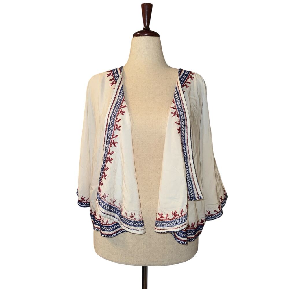 Forever 21 kimono style open shrug crop top size M NWT